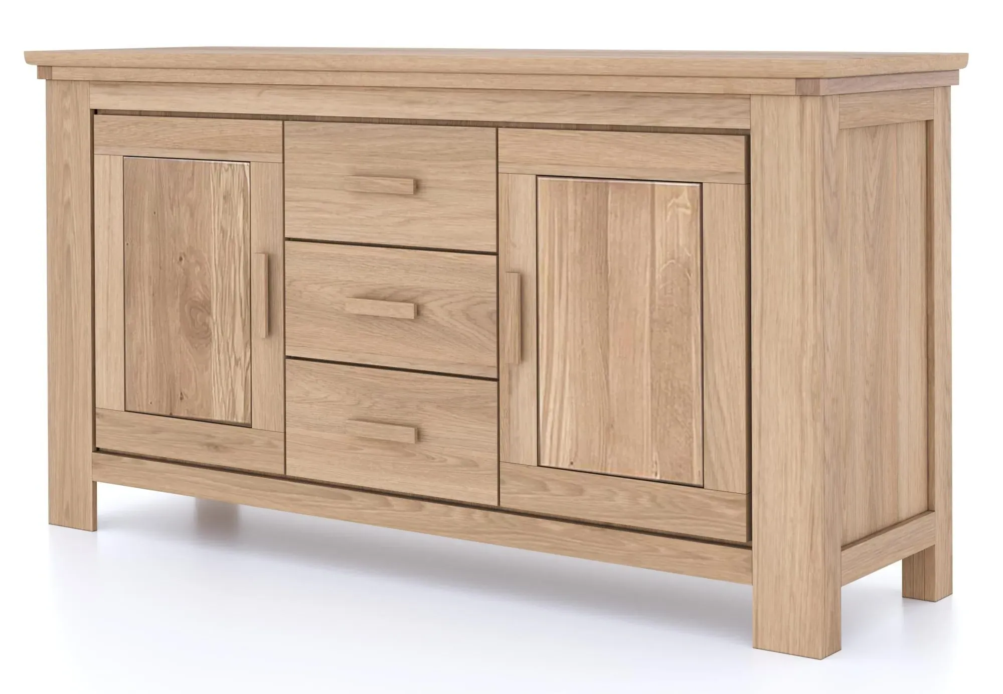 Corbin Oak Large 2 Door Sideboard - Oak