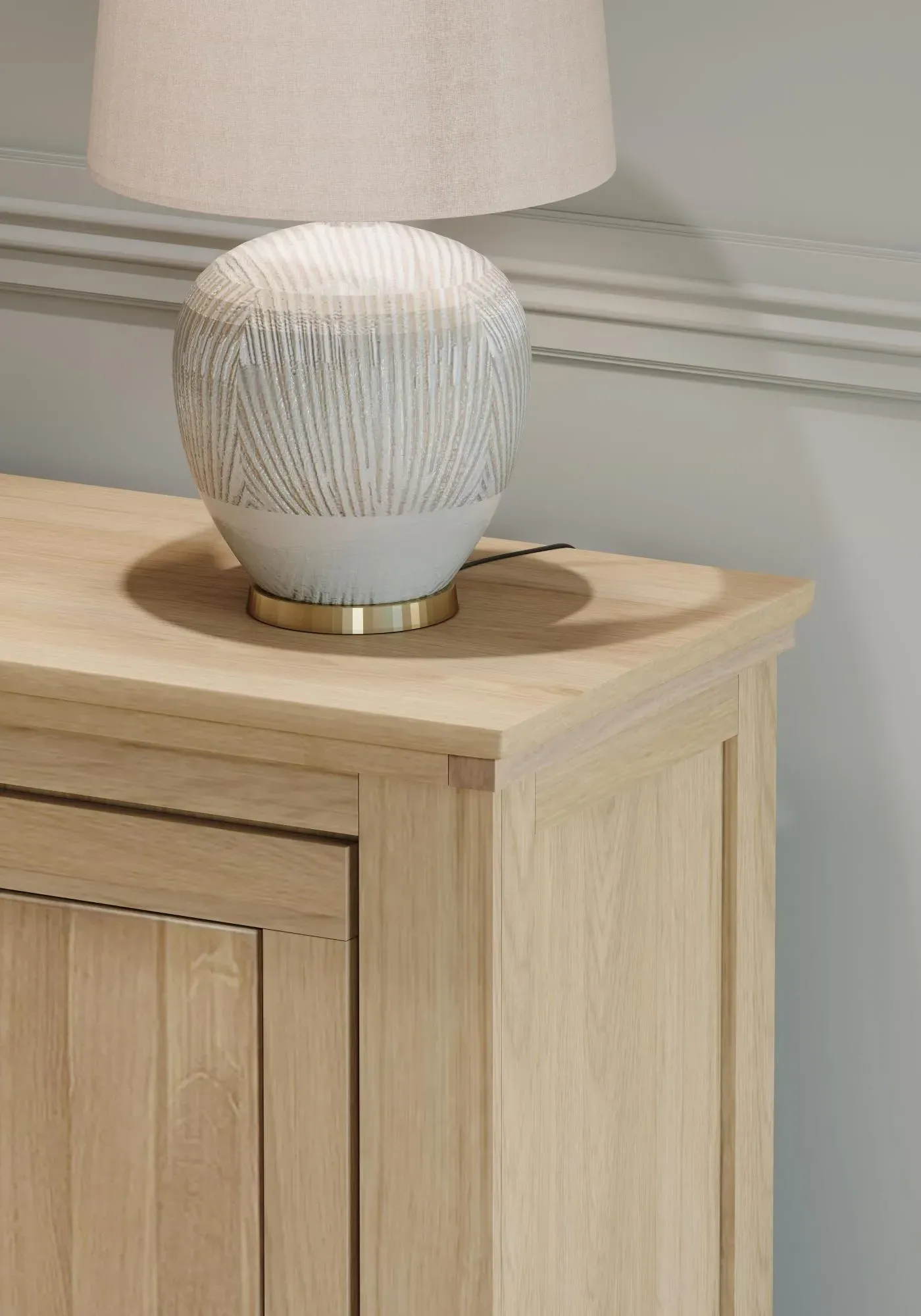 Corbin Oak Large 2 Door Sideboard - Oak