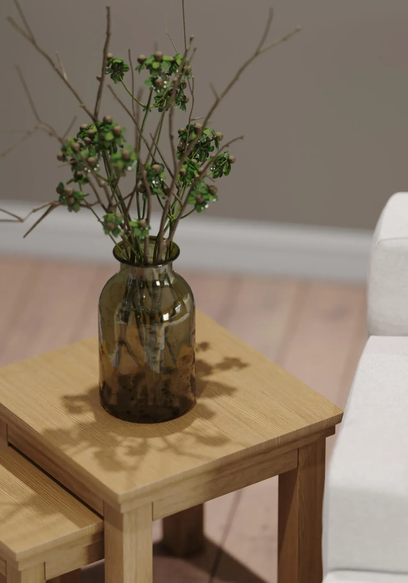 Corbin Oak Nest of 2 Tables - Oak