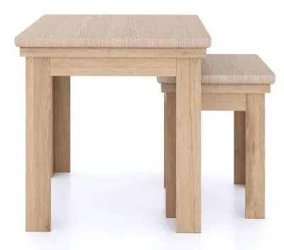 Corbin Oak Nest of 2 Tables - Oak image