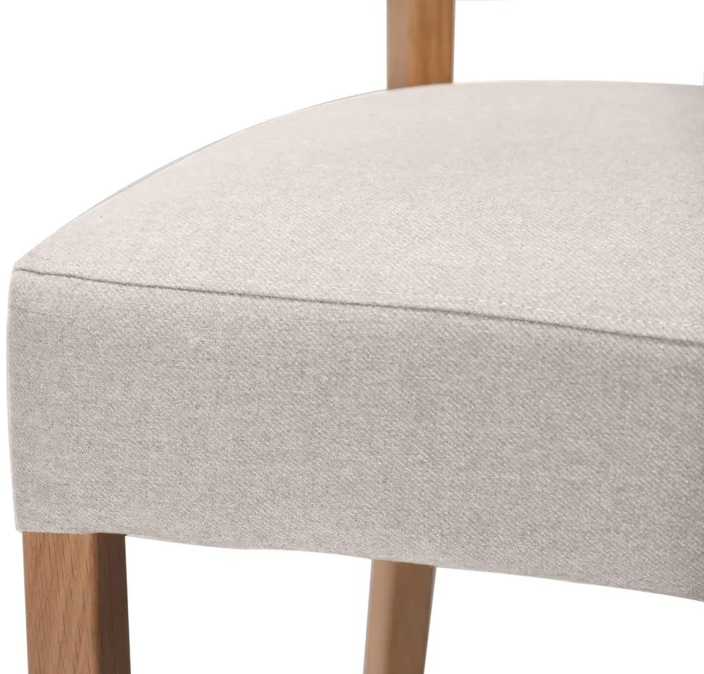 Kimber Fabric Dining Chair Set of 2 - Linen