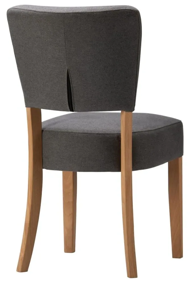 Kimber Fabric Dining Chair Set of 2 - Pewter