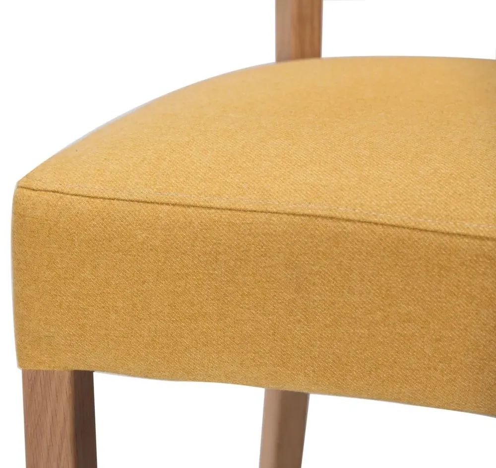 Kimber Fabric Dining Chair Set of 2 - Sunflower