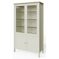 Lathen 4 Door Display Cabinet - Grey