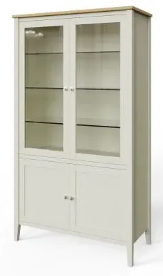 Lathen 4 Door Display Cabinet - Grey image