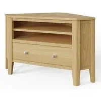 Lathen Corner TV Unit - Oak
