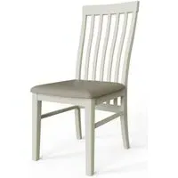Lathen Slatted Back Dining Chair Set of 2 - Grey