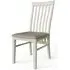 Lathen Slatted Back Dining Chair Set of 2 - Grey