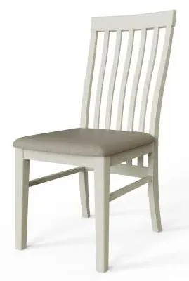 Lathen Slatted Back Dining Chair Set of 2 - Grey image