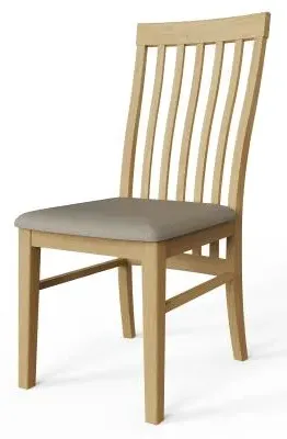 Lathen Slatted Back Dining Chair Set of 2 - Oak