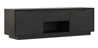 Layne 160cm TV Unit - Black, Oak image