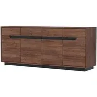 Layne 180cm 4 Door Sideboard - Smoked, Oak