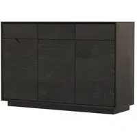 Layne 3 Door Sideboard - Black Oak