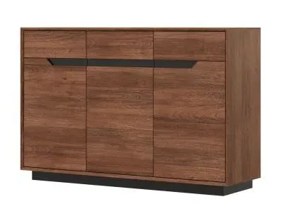 Layne 3 Door Sideboard - Smoked Oak