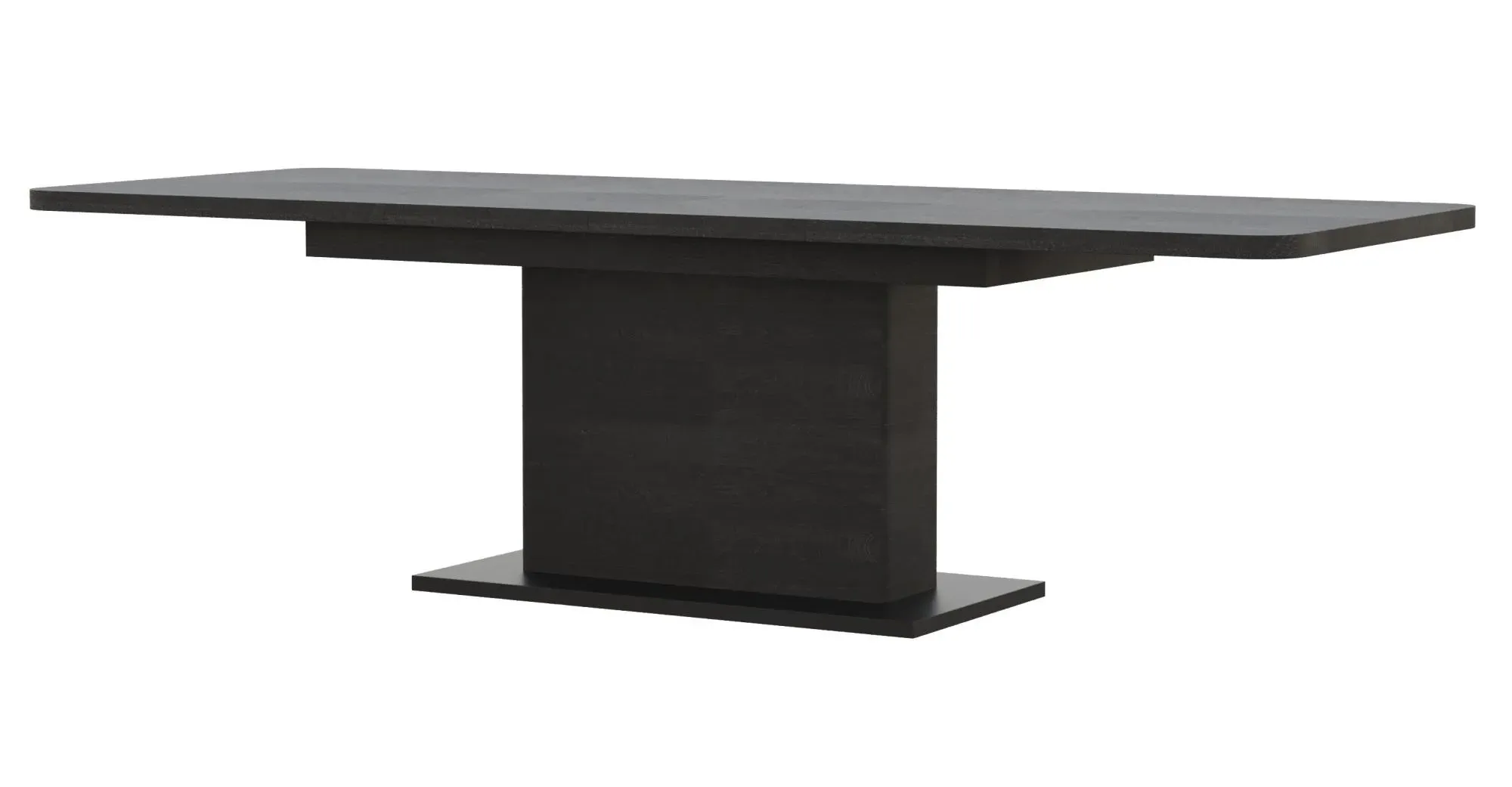 Layne 6-10 Seater Extendable Dining Table - Black Oak