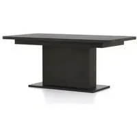 Layne 6-10 Seater Extendable Dining Table - Black Oak