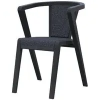 Layne Byran Dining Chair Set of 2 - Basalt, Black Oak
