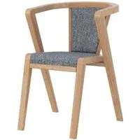 Layne Byran Dining Chair Set of 2 - Charcoal, Oak