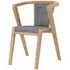 Layne Byran Dining Chair Set of 2 - Charcoal, Oak
