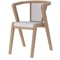 Layne Byran Dining Chair Set of 2 - Ivory, Oak