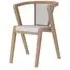 Layne Byran Dining Chair Set of 2 - Ivory, Oak