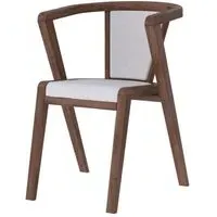 Layne Byran Dining Chair Set of 2 - Ivory, Smoked Oak