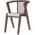 Layne Byran Dining Chair Set of 2 - Ivory, Smoked Oak