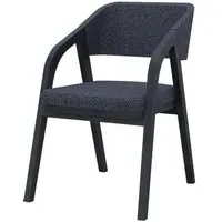 Layne Piper Dining Chair Set of 2 - Basalt, Black Oak