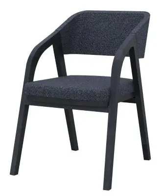Layne Piper Dining Chair Set of 2 - Basalt, Black Oak image