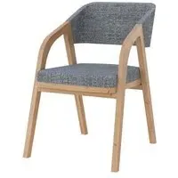 Layne Piper Dining Chair Set of 2 - Charcoal, Oak