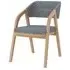 Layne Piper Dining Chair Set of 2 - Charcoal, Oak