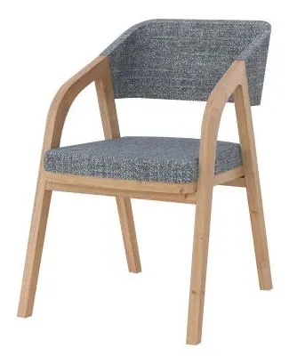 Layne Piper Dining Chair Set of 2 - Charcoal, Oak