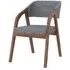 Layne Piper Dining Chair Set of 2 - Charcoal, Smoked Oak