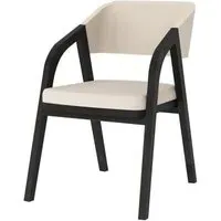 Layne Piper Dining Chair Set of 2 - Fossil, Black Oak