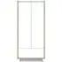 Liv 2 Door Wardrobe - White, Oak