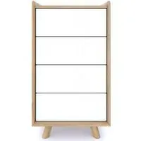 Liv Small 4 Drawer Chest - White, Oak