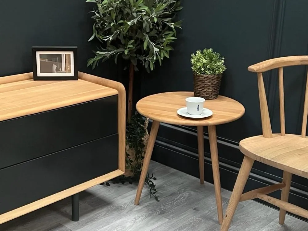 Marina Lamp Table - Natural, Oak