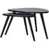 Marina Triangle Nest of 2 Tables - Black, Oak