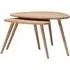 Marina Triangle Nest of 2 Tables - Natural, Oak