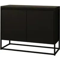 Stockholm 2 Door Sideboard - Black, Oak
