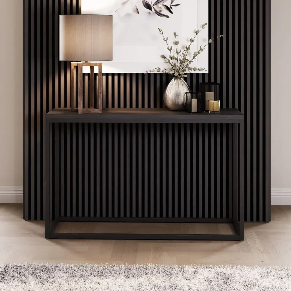 Stockholm Medium Console Table - Black, Oak