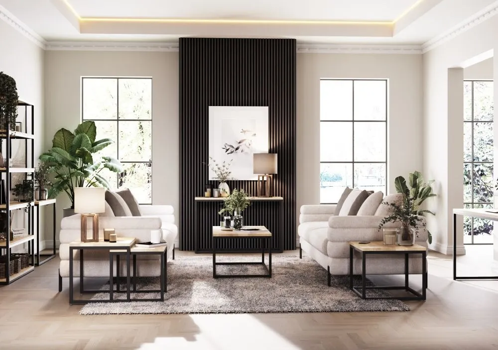 Stockholm Nest of 2 Tables - Natural, Oak