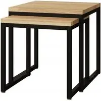 Stockholm Nest of 2 Tables - Natural, Oak