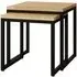 Stockholm Nest of 2 Tables - Natural, Oak