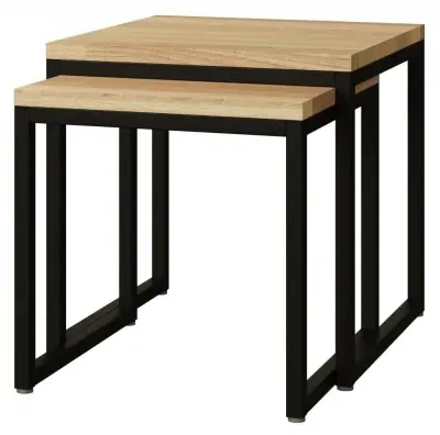 Stockholm Nest of 2 Tables - Natural, Oak