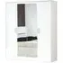 Ambra 4 Door Wardrobe with Mirrors - White