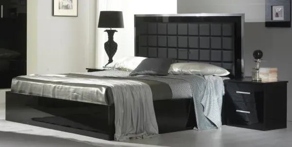 Ambra Italian Bed - Black