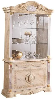 Betty 2 Door Display Cabinet - Onyx