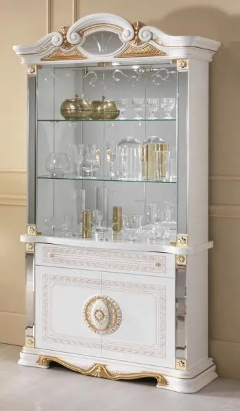 Betty 2 Door Display Cabinet - White