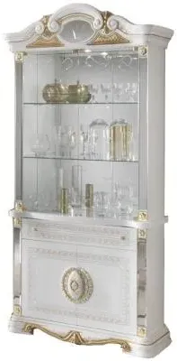 Betty 2 Door Display Cabinet - White
